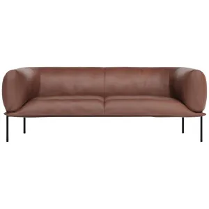 Molinari Rondo 3 Seater Sofa - Club Leather Brown RDO3SFL4C072 by Molinari, a Sofas for sale on Style Sourcebook