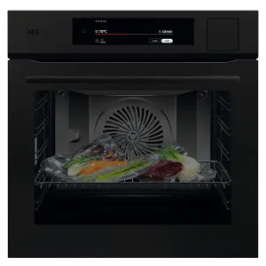 AEG 60cm 9000 Series SteamPro Built-In Combi-Steam Oven with SousVide - Matte Black NBP9S83PAT by AEG, a Ovens for sale on Style Sourcebook