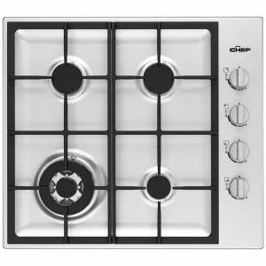 Chef 60cm Natural Gas Stainless Steel Cooktop CHG644SC by Chef, a Cooktops for sale on Style Sourcebook