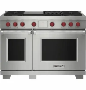 WOLF 122cm Freestanding Dual Fuel Oven/Stove with Chargrill and Teppanyaki - Natural Gas ICBDF48450CGSPNG by Wolf, a Cooktops for sale on Style Sourcebook