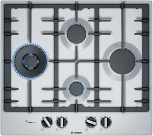 Bosch 60cm Series 6 Stainless Steel Gas Cooktop PCI6A5B90A by Bosch, a Cooktops for sale on Style Sourcebook