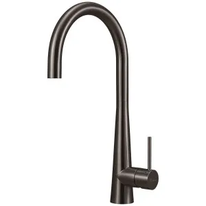 Oliveri Essente 316 Stainless Steel Goose Neck Mixer - Gun Metal SS31620-GM by Oliveri, a Kitchen Taps & Mixers for sale on Style Sourcebook