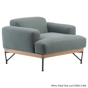 De La Espada Armstrong Armchair in Oak Timber - Upholstery Range A - 386SKA by De La Espada, a Chairs for sale on Style Sourcebook