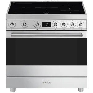 Smeg 90cm Classic Stainless Steel Induction Freestanding Oven C9IMX2 by Smeg, a Cooktops for sale on Style Sourcebook