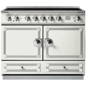 La Cornue Cornufe 110cm Induction Freestanding Oven Pure White with Polished Chrome CFE110EIWH-C by La Cornue, a Cooktops for sale on Style Sourcebook