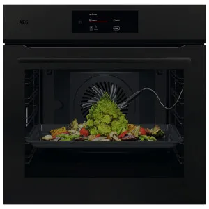 AEG 60cm 7000 Series Pyrolytic Built-In Oven with SenseCook - Matte Black NBE7P731AT by AEG, a Ovens for sale on Style Sourcebook