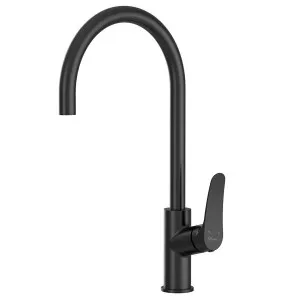 Oliveri Verona Goose Neck Mixer Tap Matte Black VA306516MB by Oliveri, a Kitchen Taps & Mixers for sale on Style Sourcebook