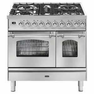 ILVE Nostalgie 90cm Freestanding Dual Fuel Oven/Stove PD09PDNE3SSC by Ilve, a Ovens for sale on Style Sourcebook