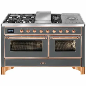 ILVE 150cm Majestic Freestanding Oven with Tepanyaki and Simmer Plate M15FSDNE3BGP by Ilve, a Cooktops for sale on Style Sourcebook