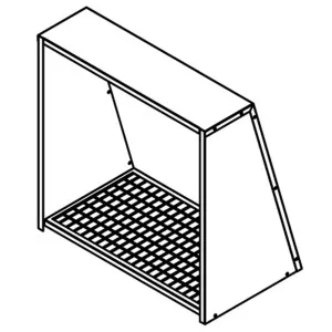 Qasair Wall Vent Cover 250 Square Twin Motor Ducting WVC250SQ by Qasair, a Rangehoods for sale on Style Sourcebook
