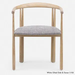 De La Espada Elliot Dining Chair in Oak Timber - Upholstery Range B - 050KB by De La Espada, a Chairs for sale on Style Sourcebook