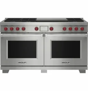 WOLF 152cm Freestanding Dual Fuel Oven/Stove with Dual Griddle - Natural Gas ICBDF60650DGSPNG by Wolf, a Cooktops for sale on Style Sourcebook