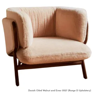 De La Espada Stanley Armchair in Walnut Timber - Upholstery Range D 102WSD by De La Espada, a Chairs for sale on Style Sourcebook
