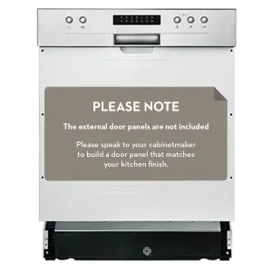 Artusi 60cm Semi-integrated Stainless Steel Dishwasher ADWSI601X by Artusi, a Dishwashers for sale on Style Sourcebook
