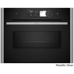 NEFF 45cm Pyrolytic Compact Oven with Microwave Metallic Silver C29MY7MY0-MS by NEFF, a Ovens for sale on Style Sourcebook