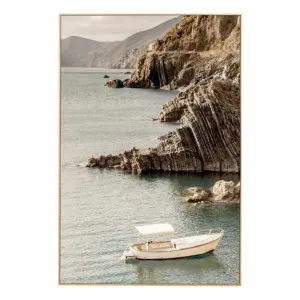 Sunny Sailboat Box Framed Canvas in 42 x 62cm by OZ Design, a Painted Canvases for sale on Style Sourcebook
