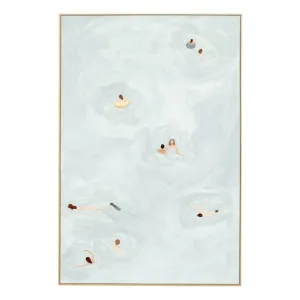 Summer Swim Box Framed Canvas in 92 x 137cm by OZ Design, a Painted Canvases for sale on Style Sourcebook