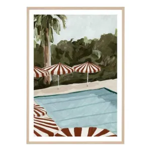 Resort Umbrellas 1 Framed Print in 33 x 45cm by OZ Design, a Prints for sale on Style Sourcebook
