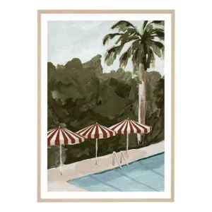 Resort Umbrellas 2 Framed Print in 100 x 140cm by OZ Design, a Prints for sale on Style Sourcebook