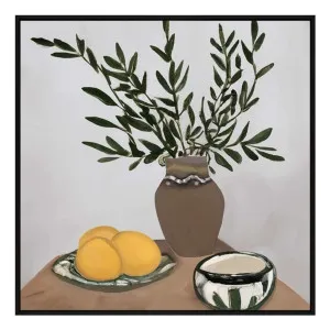 Cyprus Mocha Box Framed Canvas in 142 x 142cm by OZ Design, a Painted Canvases for sale on Style Sourcebook
