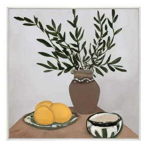 Cyprus Mocha Box Framed Canvas in 83 x 83cm by OZ Design, a Painted Canvases for sale on Style Sourcebook