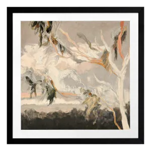 Evening Gum Leaves Framed Print in 68 x 68cm by OZ Design, a Prints for sale on Style Sourcebook