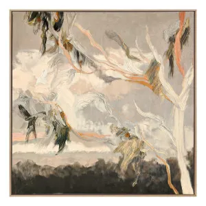 Evening Gum Leaves Box Framed Canvas in 63 x 63cm by OZ Design, a Painted Canvases for sale on Style Sourcebook