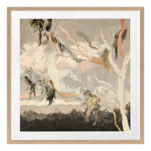 Evening Gum Leaves Framed Print in 68 x 68cm by OZ Design, a Prints for sale on Style Sourcebook