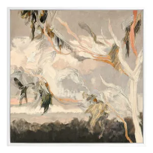 Evening Gum Leaves Box Framed Canvas in 63 x 63cm by OZ Design, a Painted Canvases for sale on Style Sourcebook