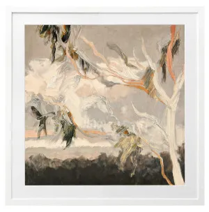 Evening Gum Leaves Framed Print in 68 x 68cm by OZ Design, a Prints for sale on Style Sourcebook