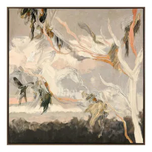 Evening Gum Leaves Box Framed Canvas in 123 x 123cm by OZ Design, a Painted Canvases for sale on Style Sourcebook