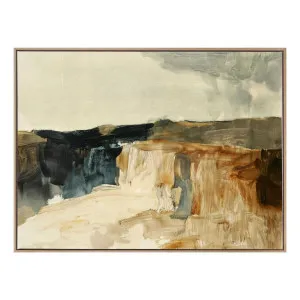 Cliffside Box Framed Canvas in 93 x 63cm by OZ Design, a Painted Canvases for sale on Style Sourcebook