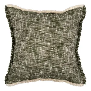 Arezzo Feather Fill Cushion 50x50cm in Olive by OZ Design, a Cushions, Decorative Pillows for sale on Style Sourcebook