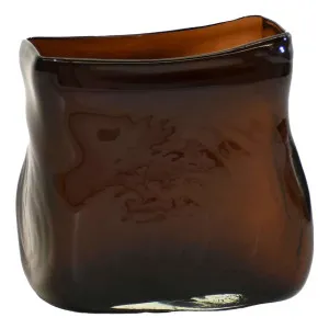 Jaffa Vase Short 20x20cm in Amber by OZ Design, a Vases & Jars for sale on Style Sourcebook