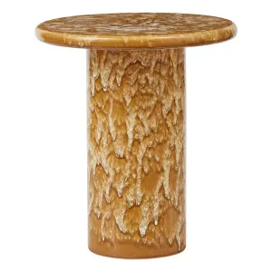 Palmer Side Table 40.5x45.5cm in Mustard by OZ Design, a Side Table for sale on Style Sourcebook