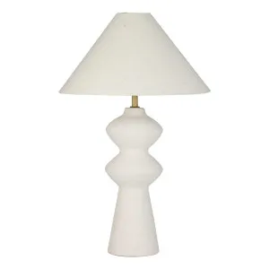 Fulham Table Lamp 40x61.5cm in White by OZ Design, a Table & Bedside Lamps for sale on Style Sourcebook