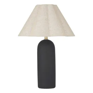 Florence Table Lamp 40x60cm in Black / Natural by OZ Design, a Table & Bedside Lamps for sale on Style Sourcebook