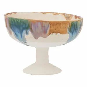 Biei Footed Bowl 25.5x19cm in Multi by OZ Design, a Decorative Plates & Bowls for sale on Style Sourcebook