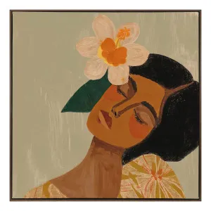 Flower Child Box Framed Canvas in 123 x 123cm by OZ Design, a Painted Canvases for sale on Style Sourcebook
