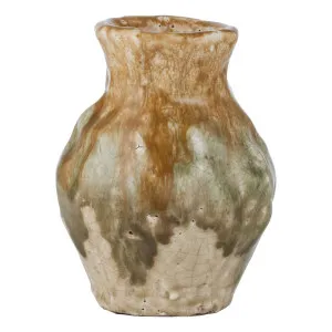 Labasa Vase Small 10.5x15cm in Olive by OZ Design, a Vases & Jars for sale on Style Sourcebook