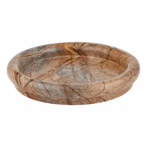 Solano Bowl 30x5cm in Brown / Green by OZ Design, a Decorative Plates & Bowls for sale on Style Sourcebook