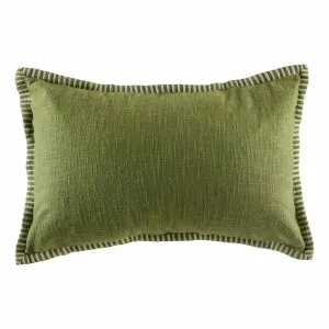 Barlow Feather Fill Cushion 60x40cm in Green by OZ Design, a Cushions, Decorative Pillows for sale on Style Sourcebook