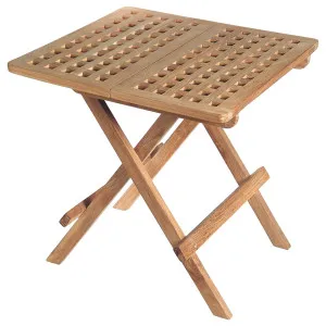 Square 50cm Teak Folding Picnic Table, Natural by Schots Home Emporium, a Tables for sale on Style Sourcebook