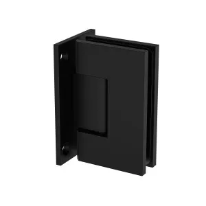 Boston Wall to Glass Heavy Duty Hinge with T Type Mounting Plate -Matte Black by Estelle, a Bathroom Fixtures for sale on Style Sourcebook