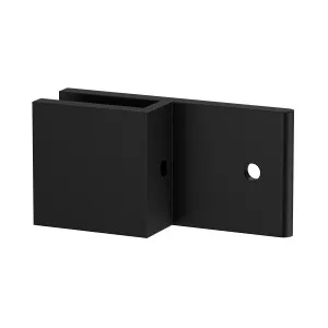 Boston Wall to 12mm Glass 180 Degree Clamp with Leg Matte Black by Estelle, a Bathroom Fixtures for sale on Style Sourcebook