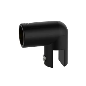 Round Adjustable Glass to Rail Fitting Matte Black by Estelle, a Door Hardware for sale on Style Sourcebook