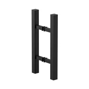 Square Double Pull Door Handle Ladder Style 310mm Matte Black by Estelle, a Door Knobs & Handles for sale on Style Sourcebook