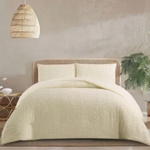 Morgan and Reid Gingham Lemon Butter Comforter Set by null, a Quilts & Bedspreads for sale on Style Sourcebook