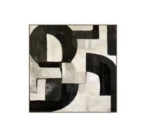 Monochrome Balance A Wall Art Canvas 80cm x 80cm by Luxe Mirrors, a Artwork & Wall Decor for sale on Style Sourcebook
