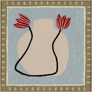 Out of Vase Blooms II Blue Canvas Art Print by Urban Road, a Prints for sale on Style Sourcebook
